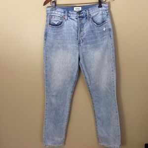 Pistola high rise slim straight designer jeans